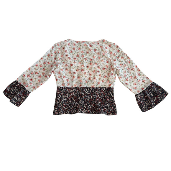 INTERMIX DORYLL 100% SILK FLORAL BLOUSE NWOT SIZE 8 - Picture 7 of 10